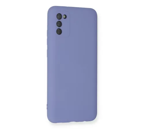 Samsung Galaxy A03S Kılıf Nano içi Kadife Silikon - Lila