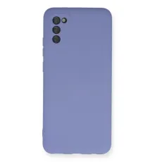 Samsung Galaxy A03S Kılıf Nano içi Kadife Silikon - Lila