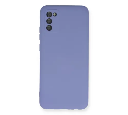 Samsung Galaxy A03S Kılıf Nano içi Kadife Silikon - Lila