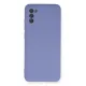 Samsung Galaxy A03S Kılıf Nano içi Kadife Silikon - Lila