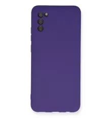 Samsung Galaxy A03S Kılıf Nano içi Kadife Silikon - Mor