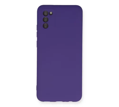 Samsung Galaxy A03S Kılıf Nano içi Kadife Silikon - Mor