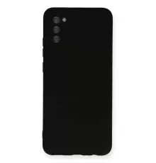 Samsung Galaxy A03S Kılıf Nano içi Kadife Silikon - Siyah