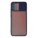 Samsung Galaxy A03S Kılıf Palm Buzlu Kamera Sürgülü Silikon - Lacivert