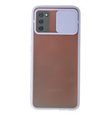 Samsung Galaxy A03S Kılıf Palm Buzlu Kamera Sürgülü Silikon - Lila
