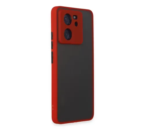 Xiaomi Mi 13T Pro Kılıf Montreal Silikon Kapak - Kırmızı