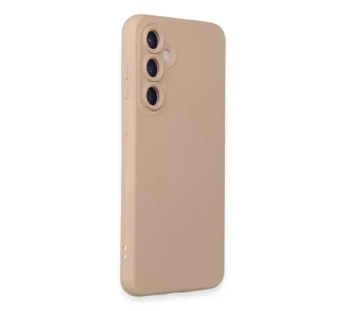 Samsung Galaxy S23 FE Kılıf Nano içi Kadife Silikon - Pudra