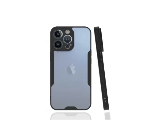 Apple iPhone 13 Pro Kılıf Platin Silikon - Siyah