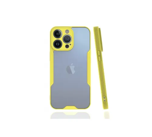 Apple iPhone 13 Pro Kılıf Platin Silikon - Sarı