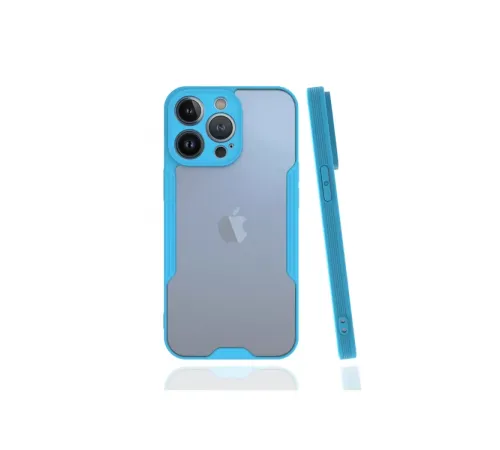 Apple iPhone 13 Pro Kılıf Platin Silikon - Mavi