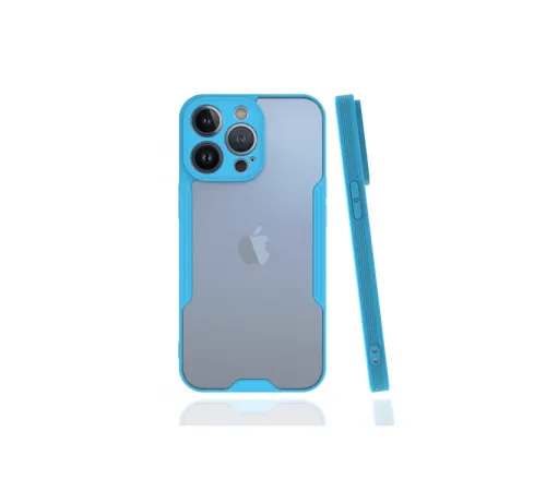 Apple iPhone 13 Pro Kılıf Platin Silikon - Mavi