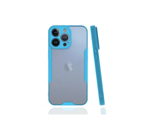 Apple iPhone 13 Pro Kılıf Platin Silikon - Mavi