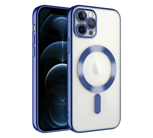Apple iPhone 14 Pro Max Kılıf Kross Magneticsafe Kapak - Lacivert