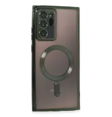 Samsung Galaxy Note 20 Ultra Kılıf Kross Magneticsafe Kapak - Koyu Yeşil