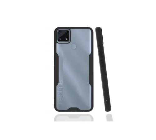 Realme C25 Kılıf Platin Silikon - Siyah