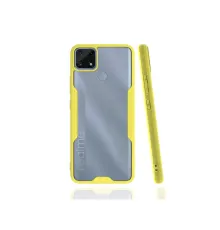 Realme C25 Kılıf Platin Silikon - Sarı