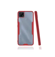 Realme C25 Kılıf Platin Silikon - Kırmızı