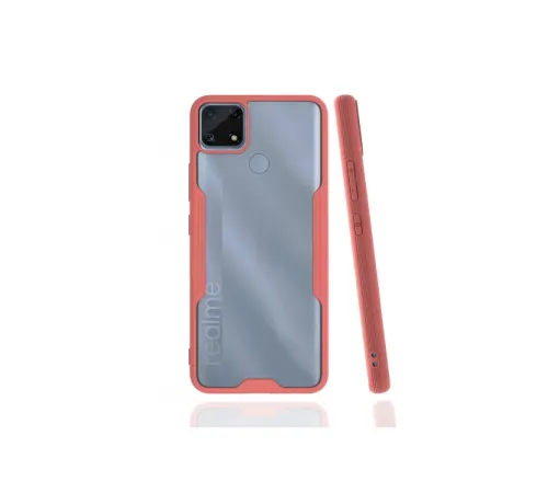 Realme C25 Kılıf Platin Silikon - Pembe