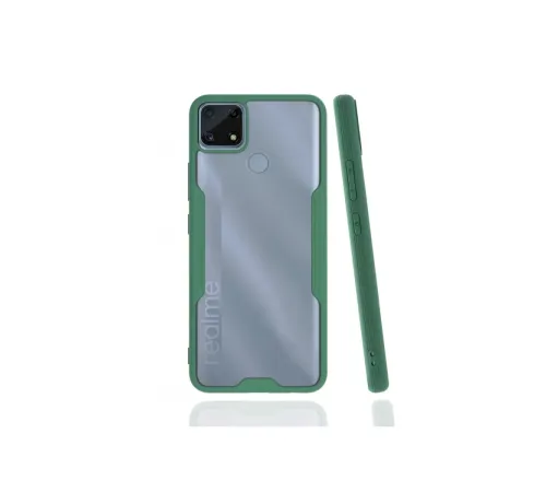 Realme C25 Kılıf Platin Silikon - Yeşil