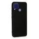 Realme C15 Kılıf Nano içi Kadife Silikon - Siyah
