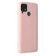 Realme C15 Kılıf Nano içi Kadife Silikon - Pudra