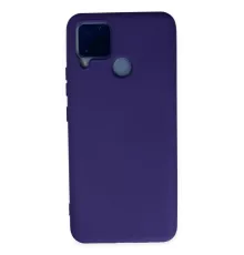 Realme C15 Kılıf Nano içi Kadife Silikon - Mor