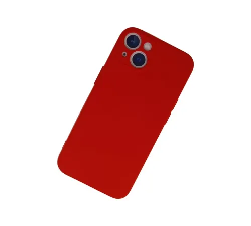 Apple iPhone 13 Mini Kılıf Nano içi Kadife Silikon - Kırmızı