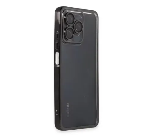 Realme C53 Kılıf Lensli Silikon - Siyah