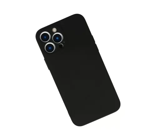 Apple iPhone 13 Pro Kılıf Nano içi Kadife Silikon - Siyah