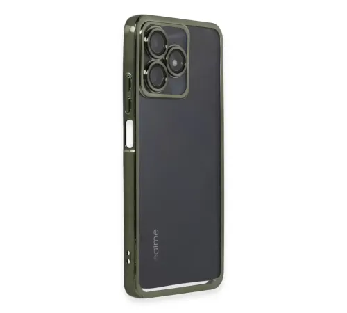 Realme C53 Kılıf Lensli Silikon - Yeşil