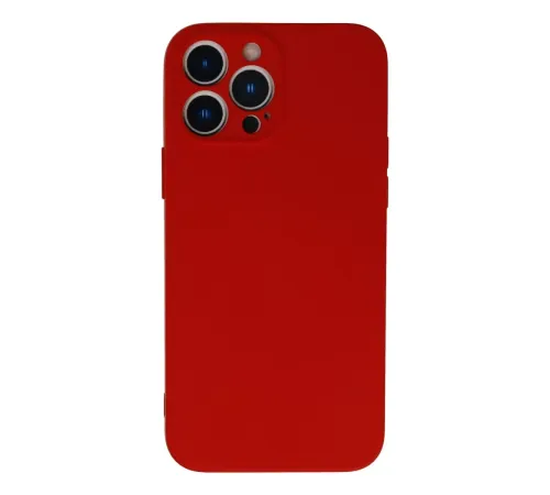 Apple iPhone 13 Pro Kılıf Nano içi Kadife Silikon - Kırmızı