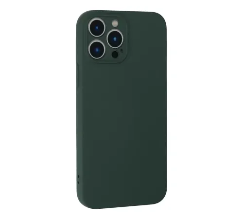 Apple iPhone 13 Pro Kılıf Nano içi Kadife Silikon - Koyu Yeşil