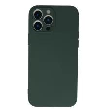 Apple iPhone 13 Pro Kılıf Nano içi Kadife Silikon - Koyu Yeşil