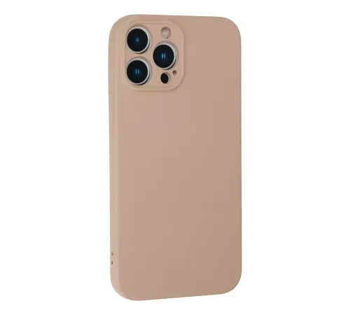 Apple iPhone 13 Pro Kılıf Nano içi Kadife Silikon - Pudra