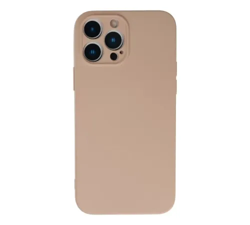 Apple iPhone 13 Pro Kılıf Nano içi Kadife Silikon - Pudra