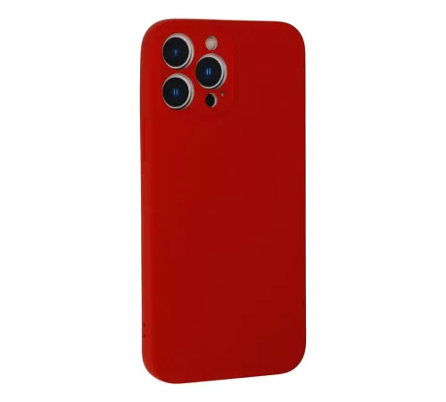 Apple iPhone 13 Pro Max Kılıf Nano içi Kadife Silikon - Kırmızı