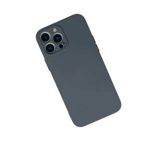 Apple iPhone 13 Pro Max Kılıf Nano içi Kadife Silikon - Gri