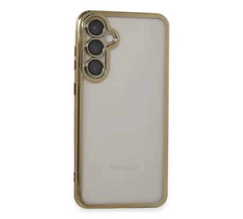 Samsung Galaxy S23 FE Kılıf Lensli Silikon - Gold