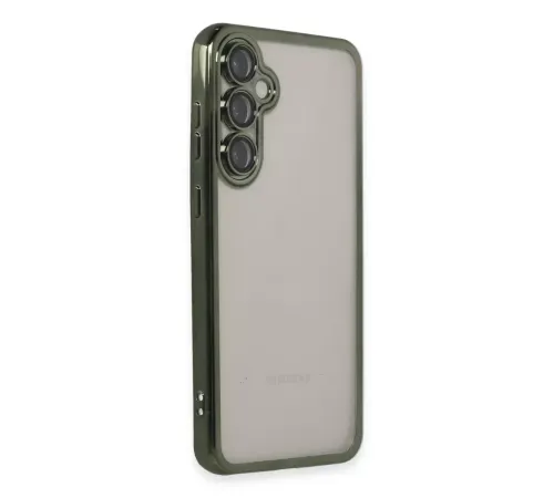 Samsung Galaxy S23 FE Kılıf Lensli Silikon - Yeşil