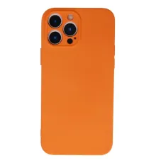 Apple iPhone 13 Pro Max Kılıf Nano içi Kadife Silikon - Turuncu