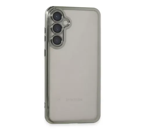 Samsung Galaxy S23 FE Kılıf Lensli Silikon - Gümüş