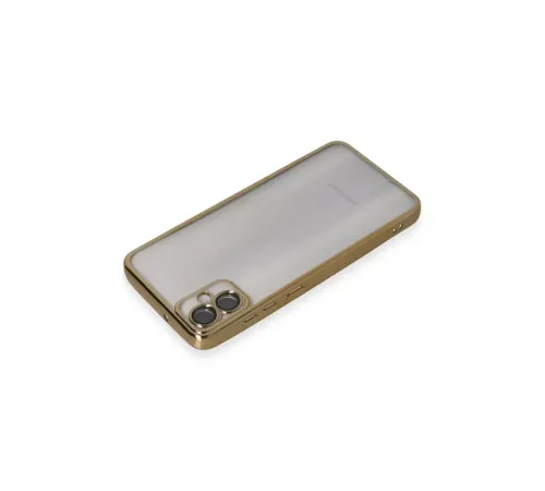 Samsung Galaxy A05 Kılıf Lensli Silikon - Gold