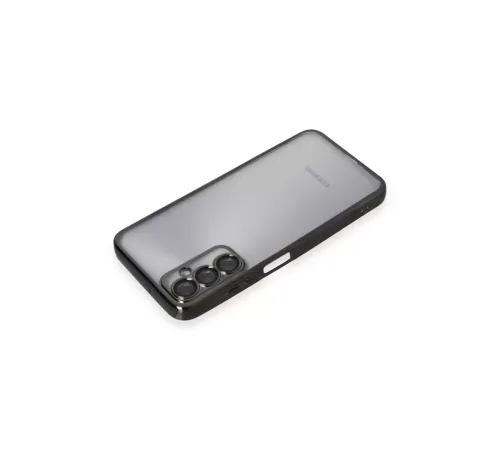 Samsung Galaxy A05S Kılıf Lensli Silikon - Siyah
