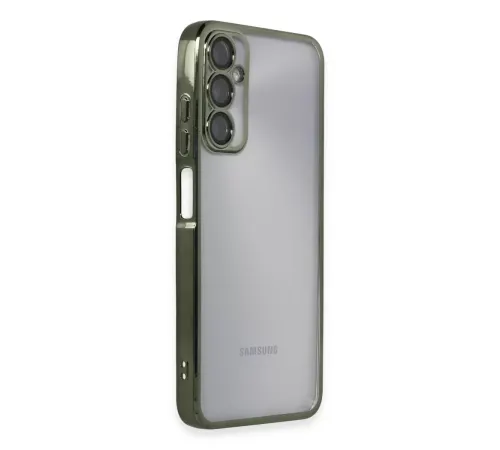 Samsung Galaxy A05S Kılıf Lensli Silikon - Yeşil