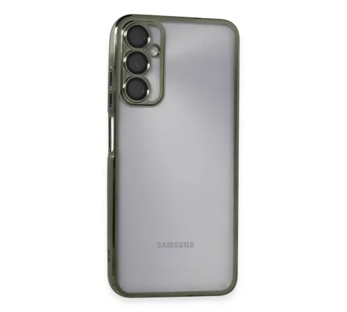 Samsung Galaxy A05S Kılıf Lensli Silikon - Yeşil