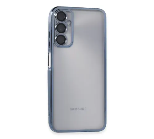 Samsung Galaxy A05S Kılıf Lensli Silikon - Açık Mavi