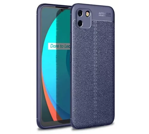 Realme C11 Kılıf Auto Focus Kapak - Lacivert