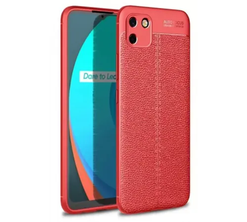 Realme C11 Kılıf Auto Focus Kapak - Kırmızı