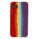 Apple iPhone 11 Pro Kılıf Ebruli Lansman Silikon - Kırmızı-Mor