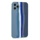 Apple iPhone 11 Pro Kılıf Ebruli Lansman Silikon - Mavi-Gri